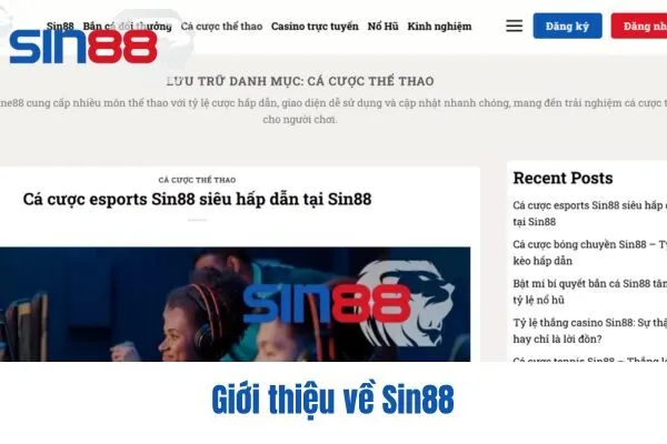 Giới thiệu về Sin88